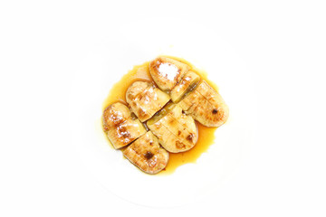 banana roast with syrup