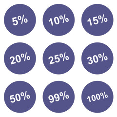 Discounts icons set