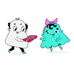 Doodle style color pic