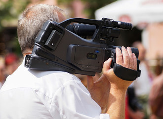 Videographer at work
