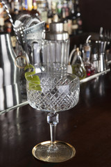 empty cocktail glass