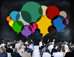 Business People Meeting Presentation Communication Concept