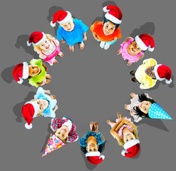 Children Kids Cheerful Childhood Diversity Concept