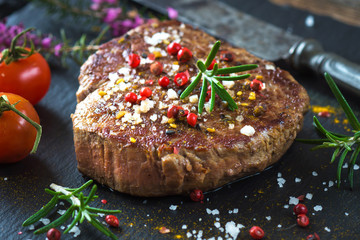 Juicy Fillet Steak with Fresh Herbs