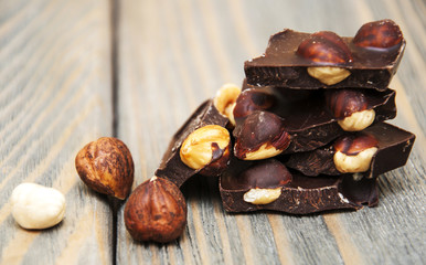 Dark  chocolate with nuts