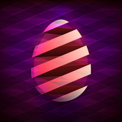 Obraz premium abstract easter egg graphics designed as a swirl around egg