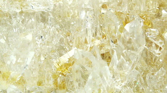 Citrine geode geological crystals