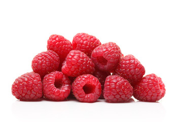 Red berry raspberry isolated