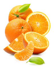 Orange fruit isolated