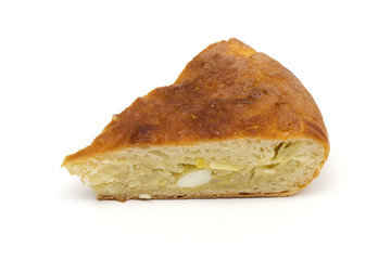 pie on the white background