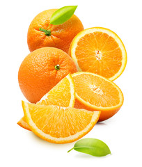 Orange fruit isolated