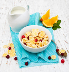 cornflakes with milk