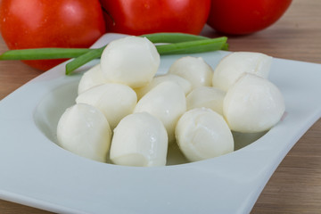 Mozzarella cheese balls