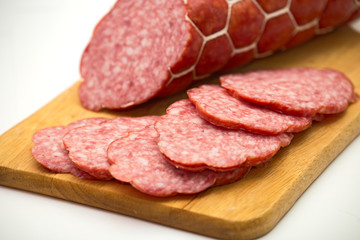 Sliced smoked sausage