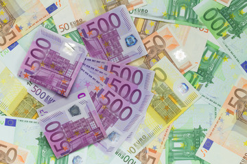 Obraz na płótnie Canvas verschiedene Euro Banknoten