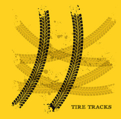 Tire track background