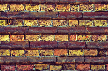 Brick wall texture (abstract background, vintage, grunge - conce