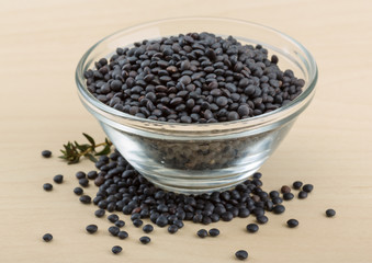 Black lentils