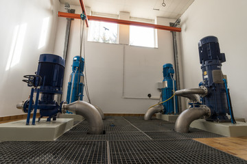Pumpenanlage Wasserwerk mehrere Pumpen
