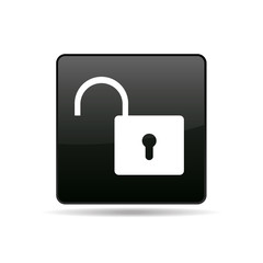 vector icon with lock