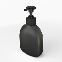 Black bottle for soap