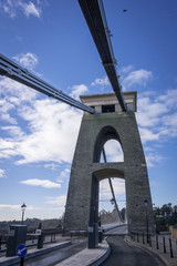 Clifton Suspension Bridge pylon , Bristol, UK