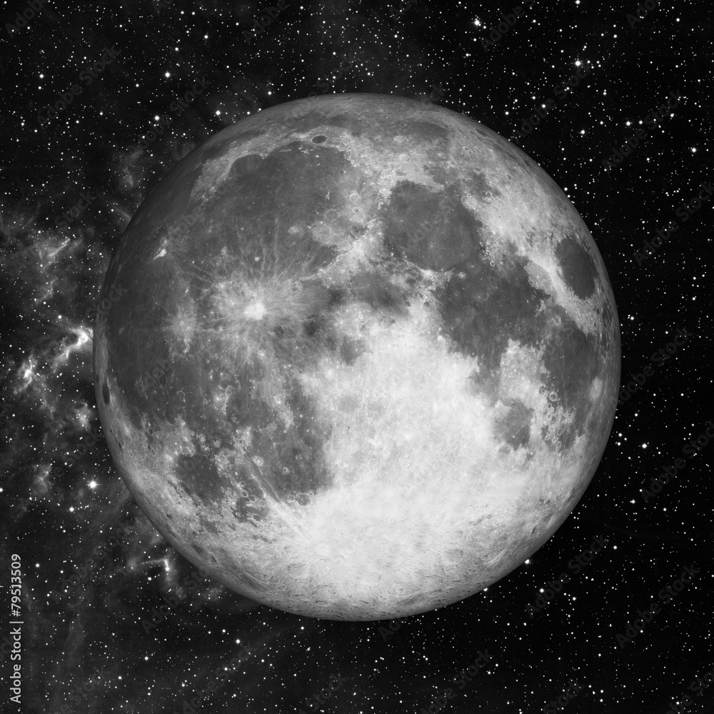 Wall mural moon