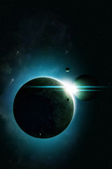 Eclipse Space Background