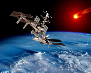 Earth Satellite Space Station