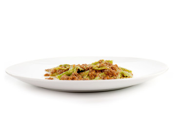 pasta verde con ragout