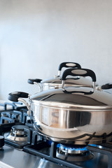 Saucepans stainless steel