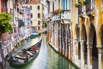 Peel and stick wall murals Gondolas Romantic beautiful Venice