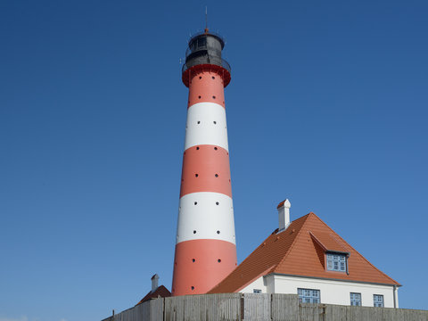 S&uuml;dansicht Leuchtturm Westerhever