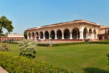 Fototapeta premium Diwan I Am, Hall of Public Audience in Red Agra Fort