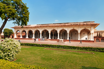 Fototapeta premium Diwan I Am, Hall of Public Audience in Red Agra Fort