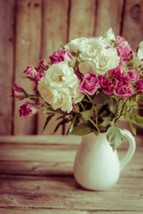 Roses in a vase