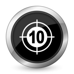 Obraz premium target black icon