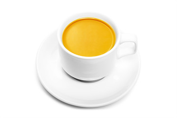 cup coffee isolated on white