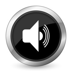 volume black icon music sign