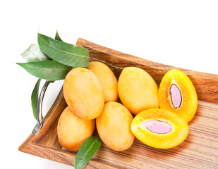 Marian plum , sweet and delicious fruit