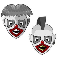 two ghostly face