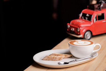 capuccino and Italian pastries