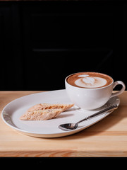 capuccino and Italian pastries