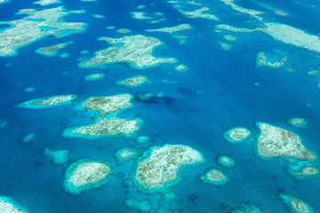 Palau islands from above