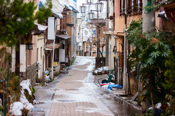 Fototapeta na wymiar Hot spring resort town Shibu Onsen