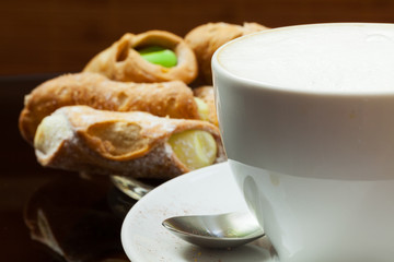 cappuccino - Cappuccino und Kekse