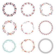 Romantic floral wreaths