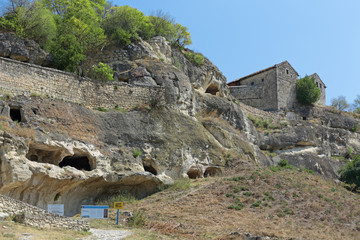 Chufut-Kale - medieval cave city fortress, Bakhchysarai, Crimea