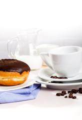 Sweet chocolate donut
