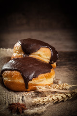 Couple of chocolate donut